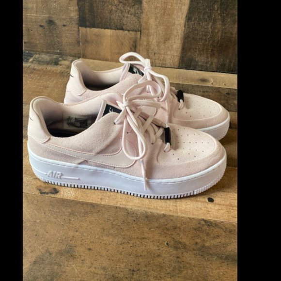 Nike Airforce air force ones 1 Sage Low AF1 Barely Rose Womens size 8 - Picture 5 of 5